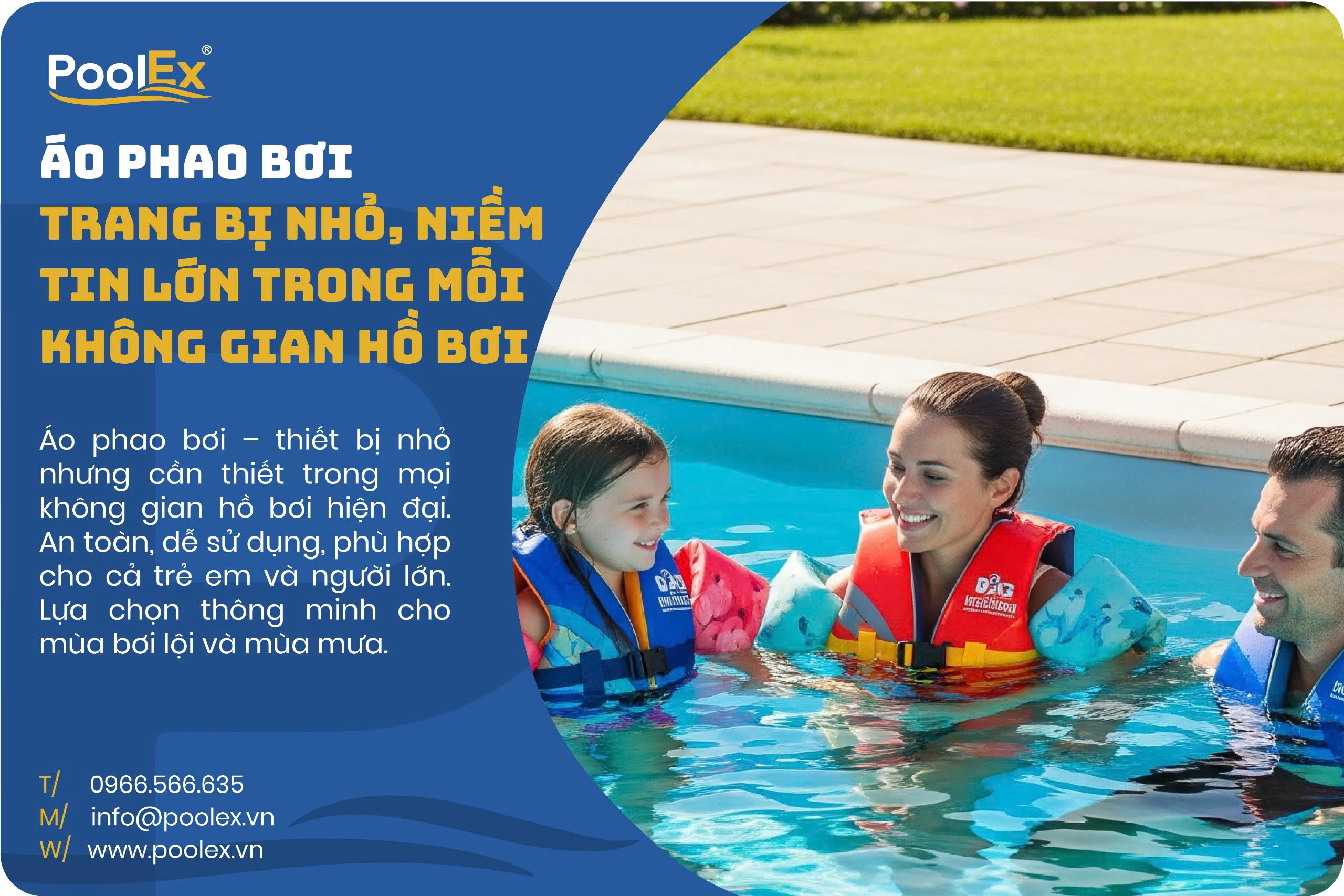 Áo Phao Bơi – Trang Bị Nhỏ, Niềm Tin Lớn Trong Mỗi Không Gian Hồ Bơi