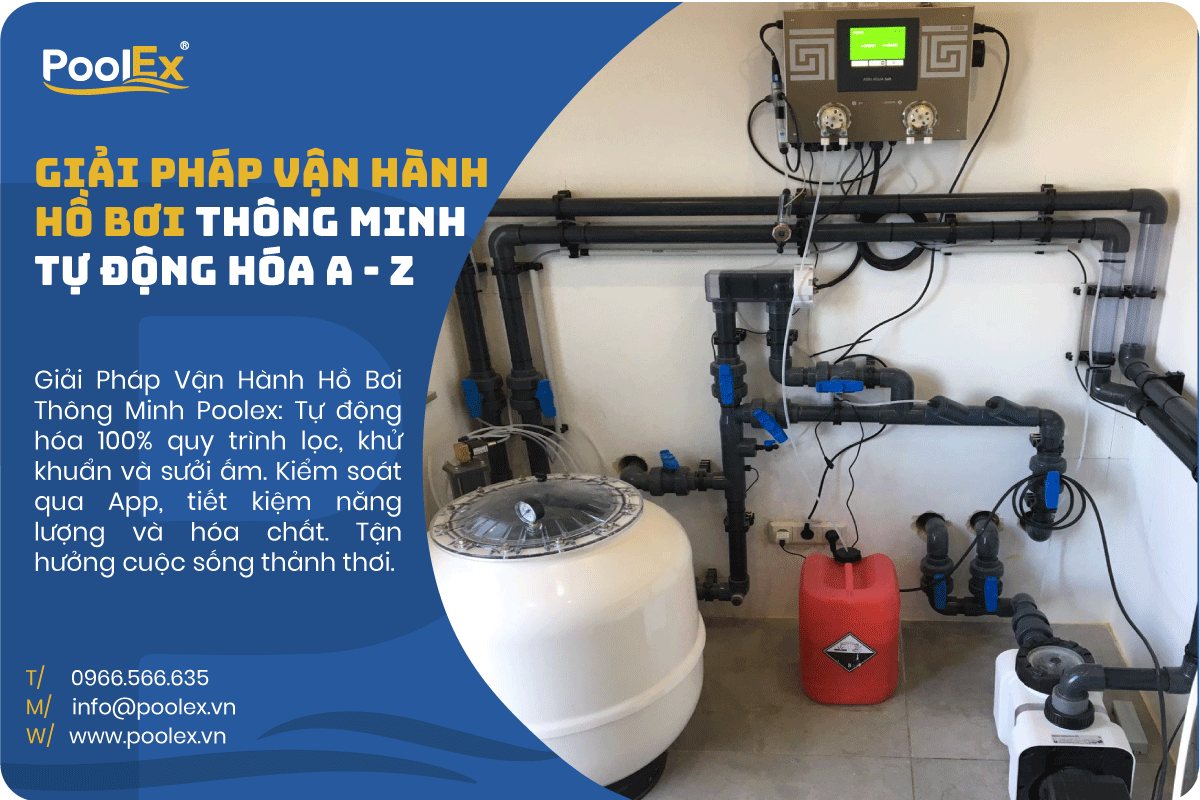 giải pháp vận hành hồ bơi