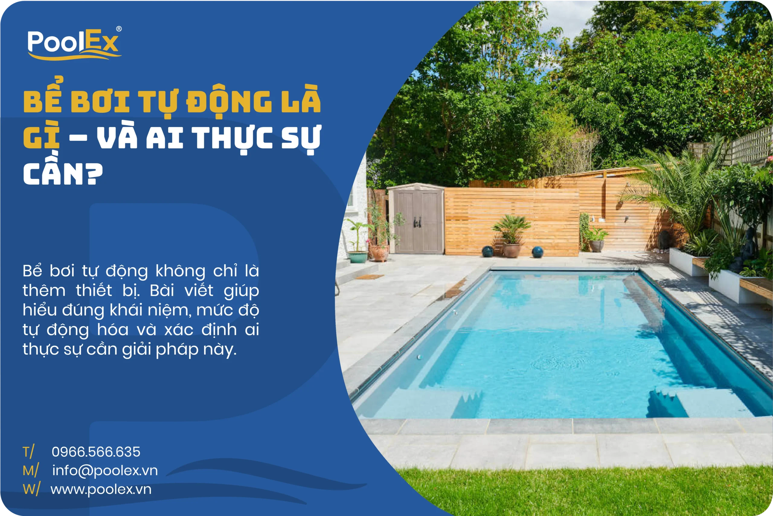 Bể bơi tự động là gì và ai thực sự cần? | Poolex