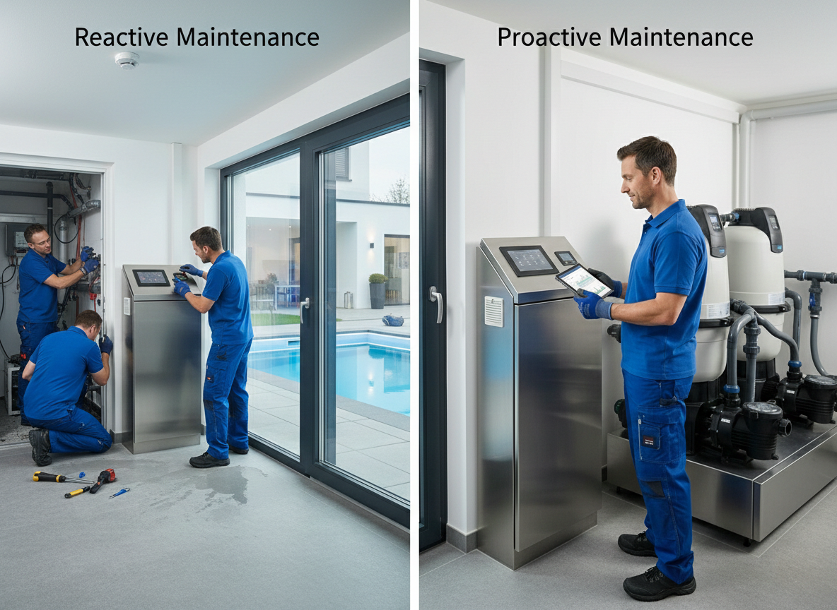 Sự khác biệt giữa bảo hành thiết bị và chăm sóc bể bơi dài hạn