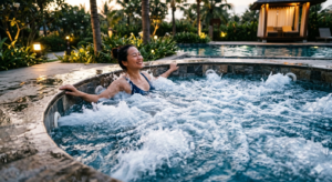 Hệ thống sục nước Jacuzzi tạo lực massage mạnh