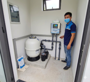 lắp đặt hệ thống lọc hồ bơi