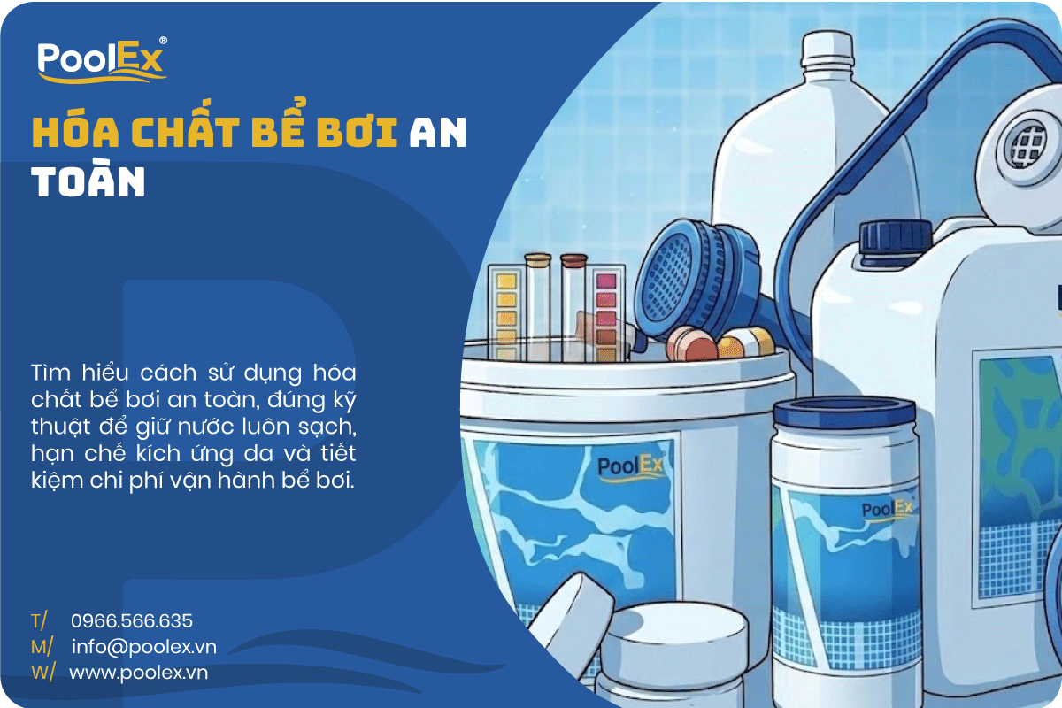hóa chất bể bơi an toàn