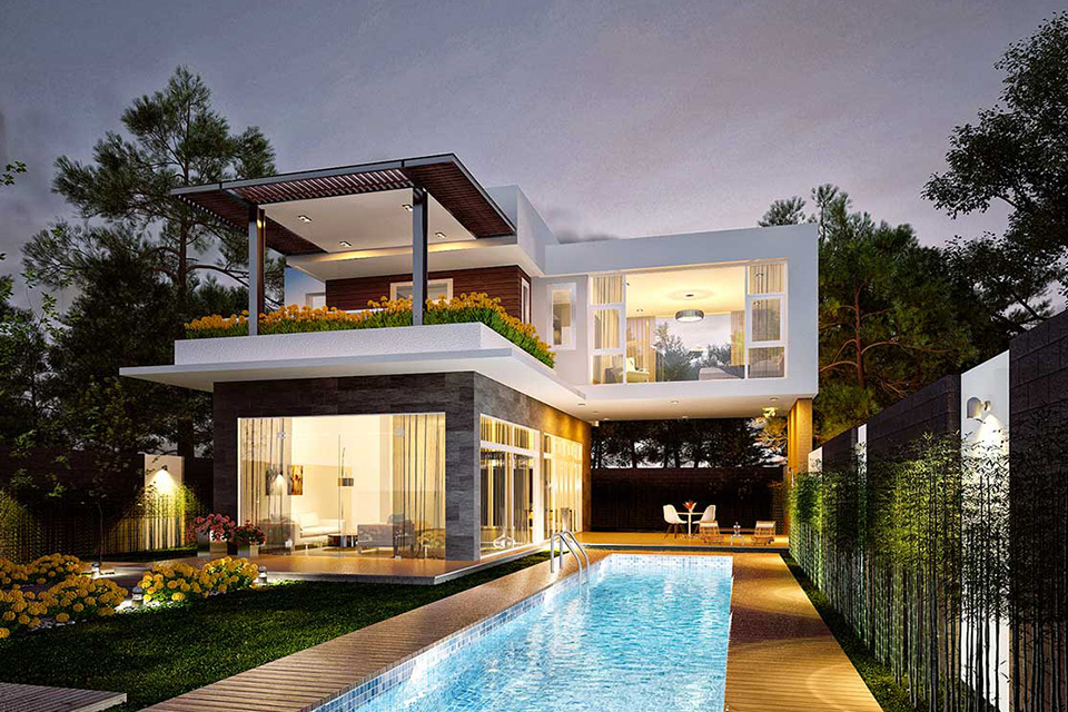 đèn led hồ bơi ngoài trời đẹp