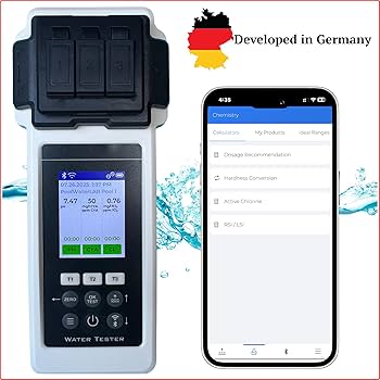 Kết nối Bluetooth và WiFi trên máy đo nước hồ bơi PoolLab 2.0