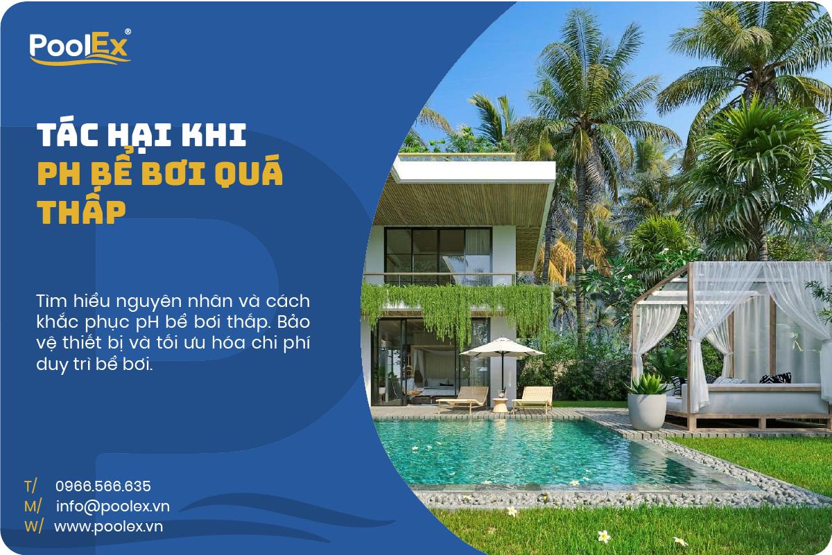 thumbnail tác hại khi pH nước bể bơi quá thấp