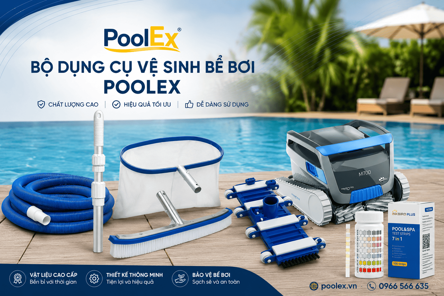 Thumbnail Bộ dụng cụ vệ sinh bể bơi