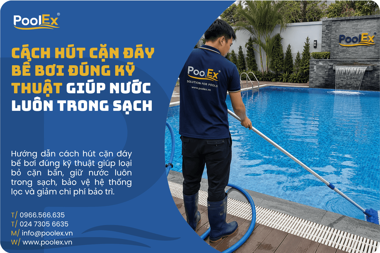 Thumbnail cách hút đáy bể bơi đúng kỹ thuật