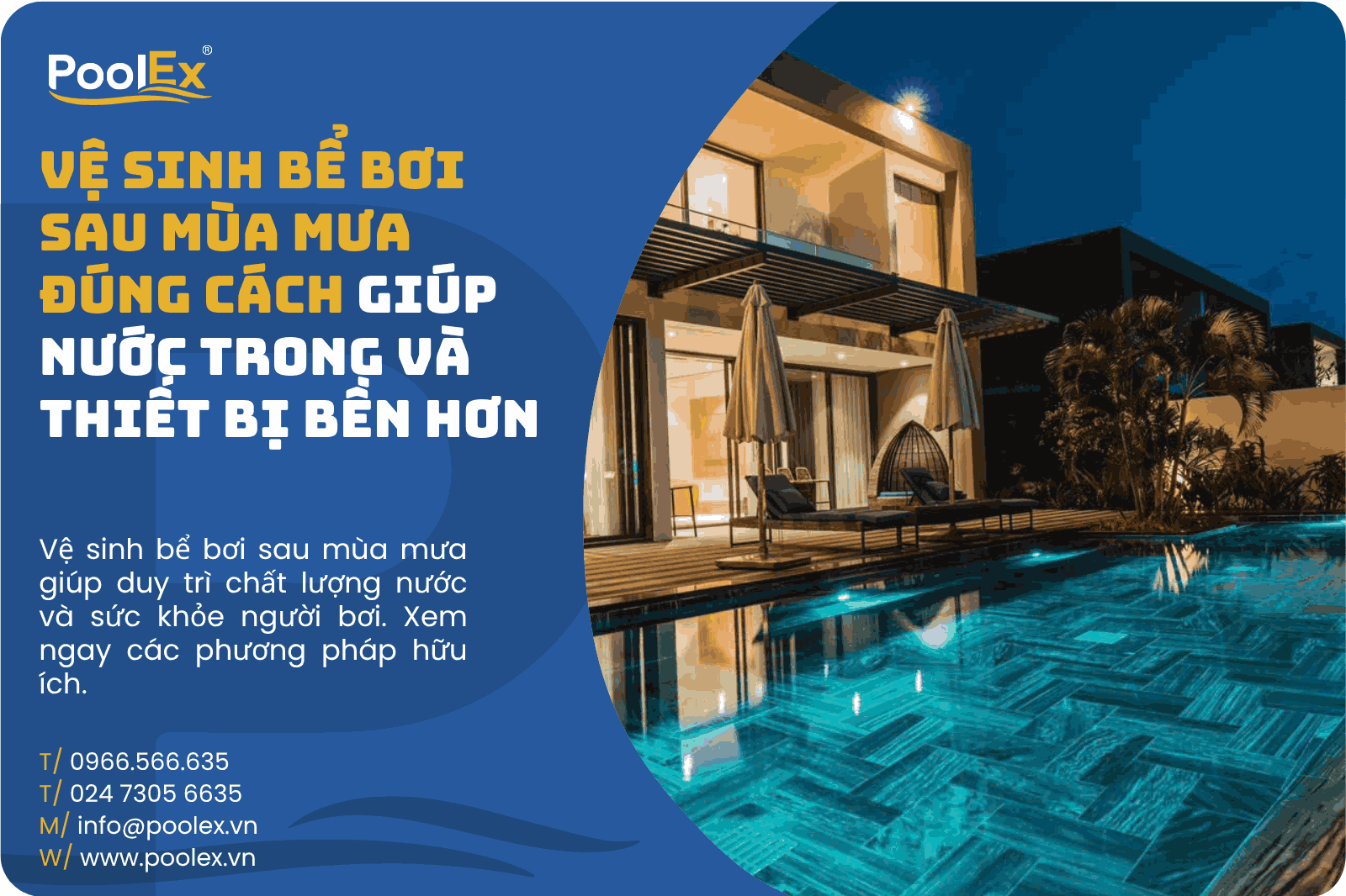 Thumbnail vệ sinh bể bơi sau mùa mưa
