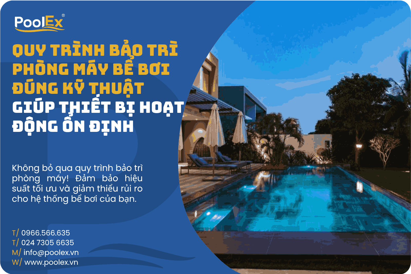 Thumbnail quy trình bảo trì phòng máy bể bơi