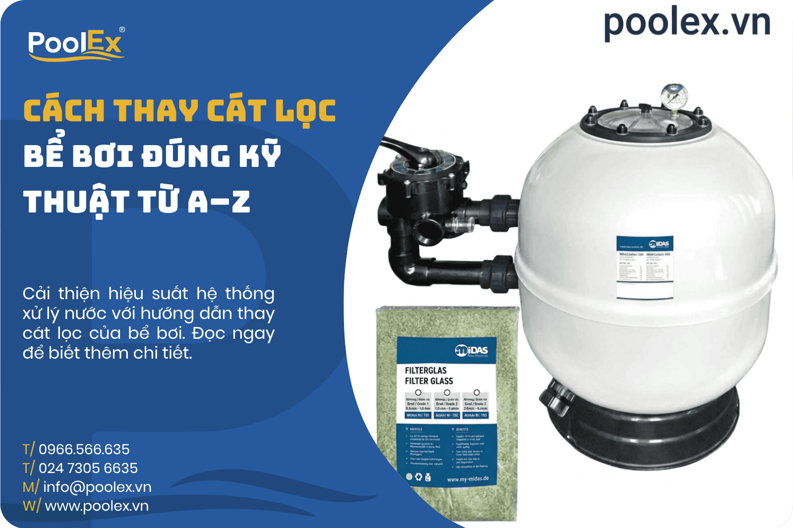 thumbnail cách thay cát lọc bể bơi đúng kỹ thuật từ a đến z