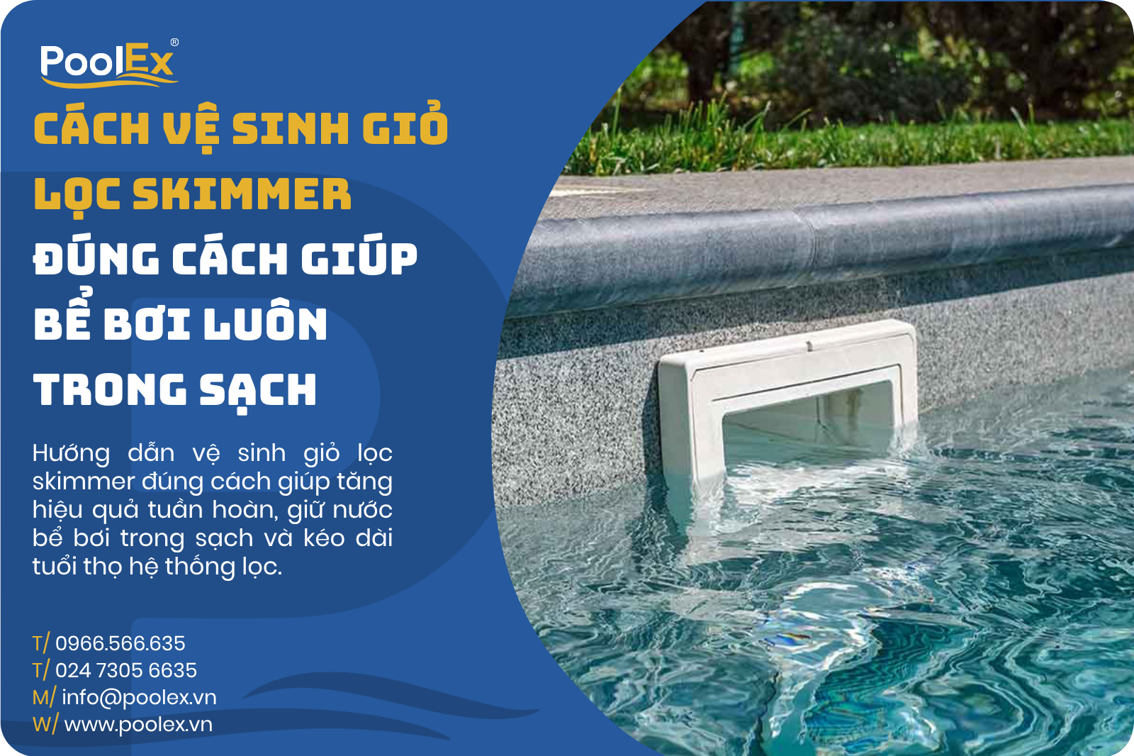 Thumbnail cách vệ sinh giỏ lọc skimmer