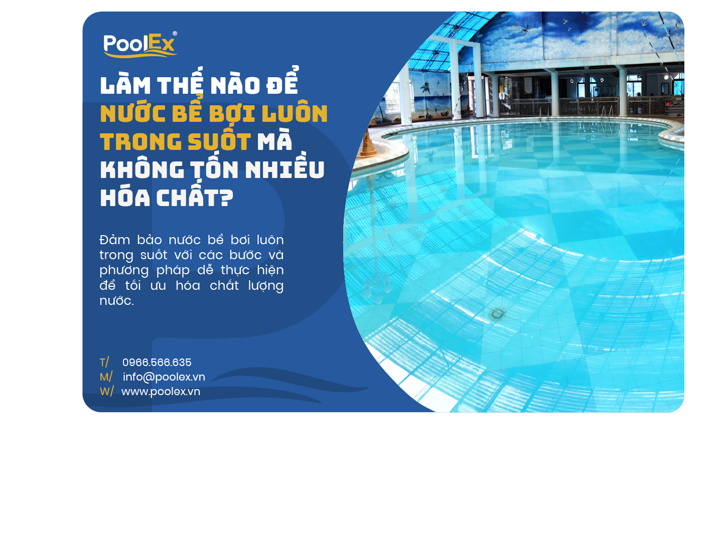 thumbnail bể bơi luôn trong suốt