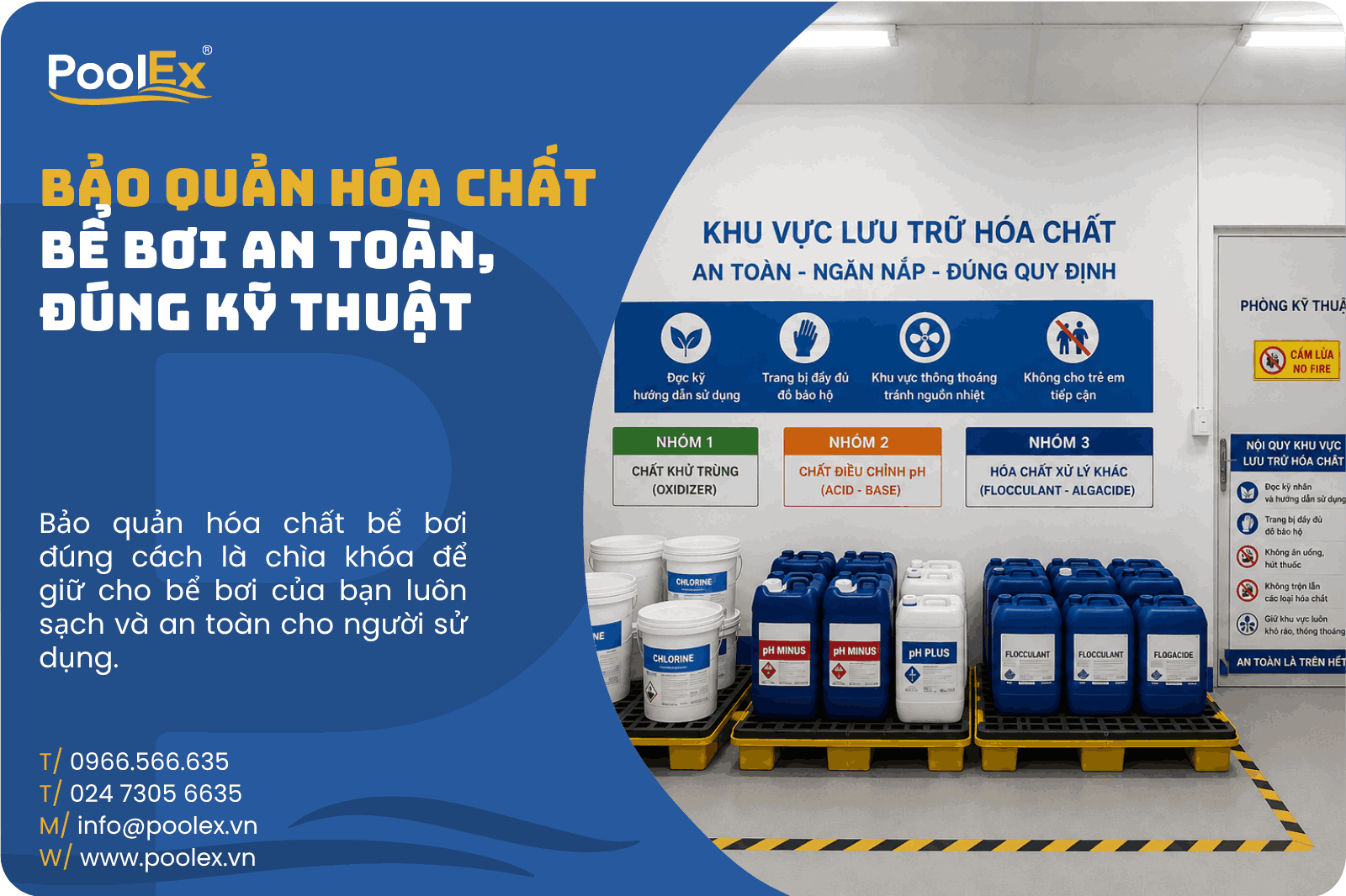 Thumbnail bảo quản hóa chất bể bơi