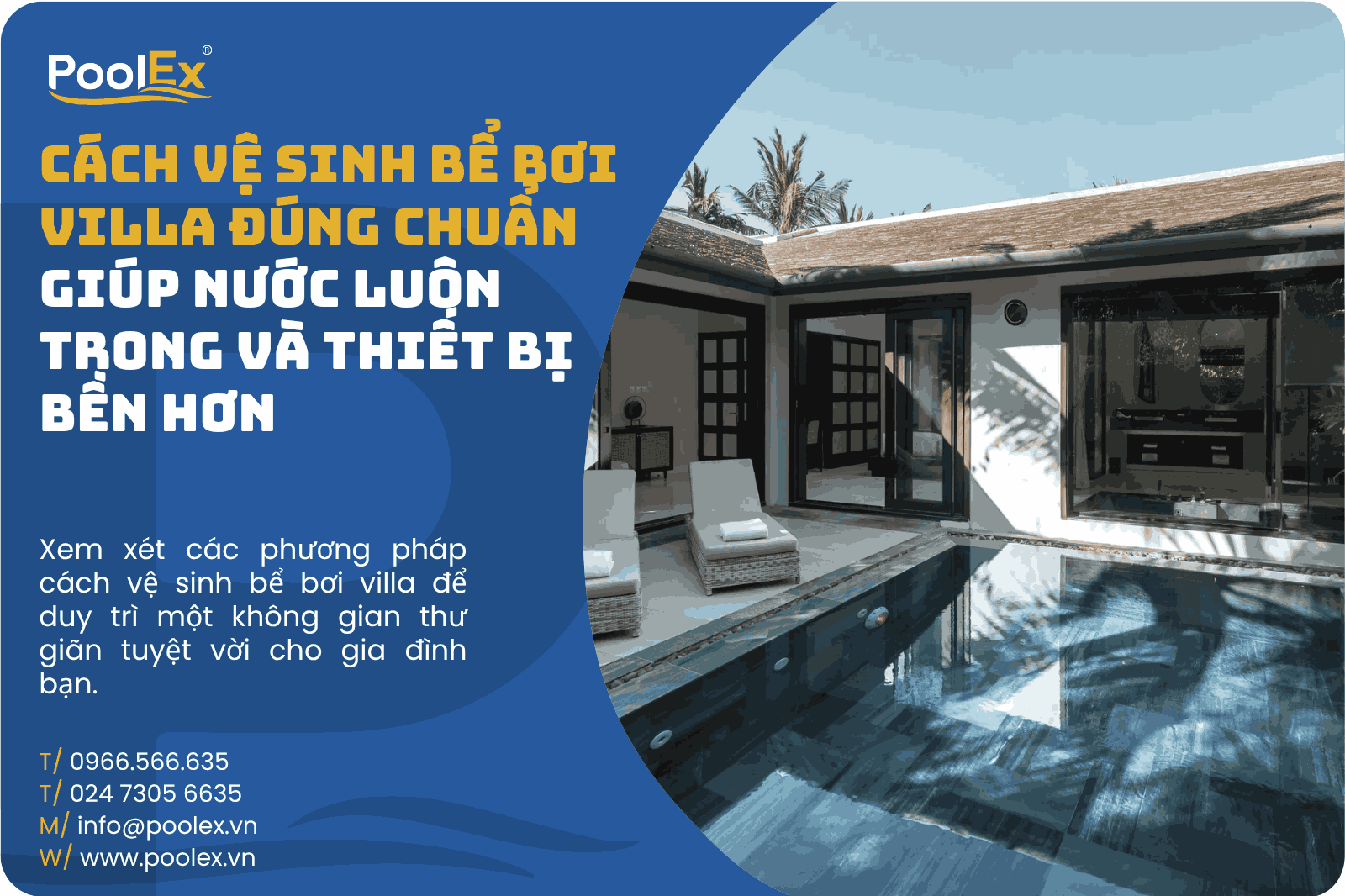 Thumbnail cách vệ sinh bể bơi villa