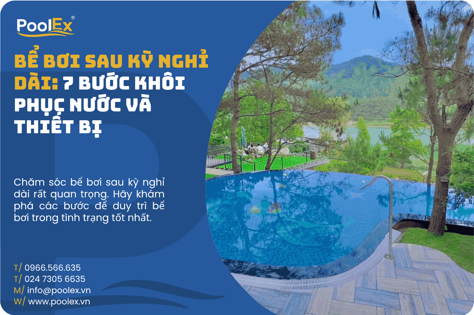 Thumbnail bể bơi sau kỳ nghỉ dài