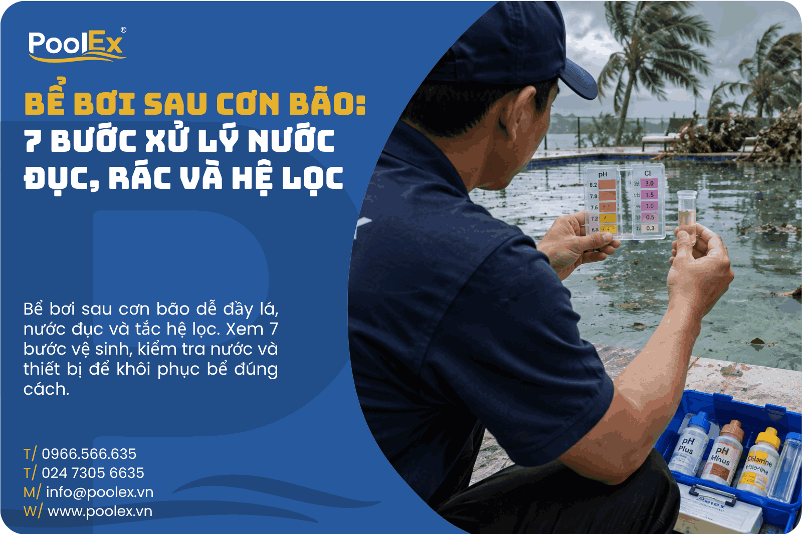 Thumbnail bể bơi sau cơn bão