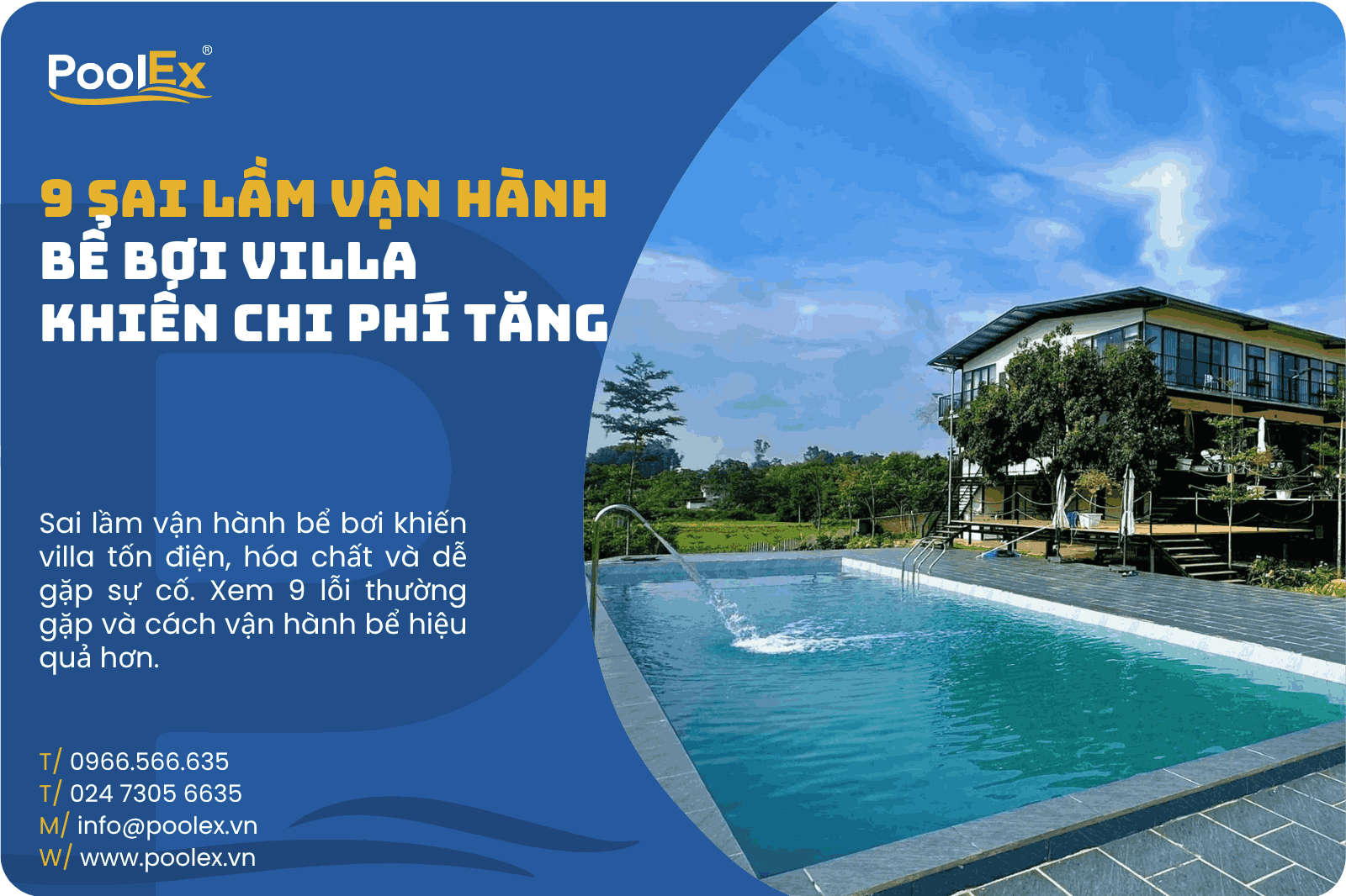 Thumbnail sai lầm vận hành bể bơi villa