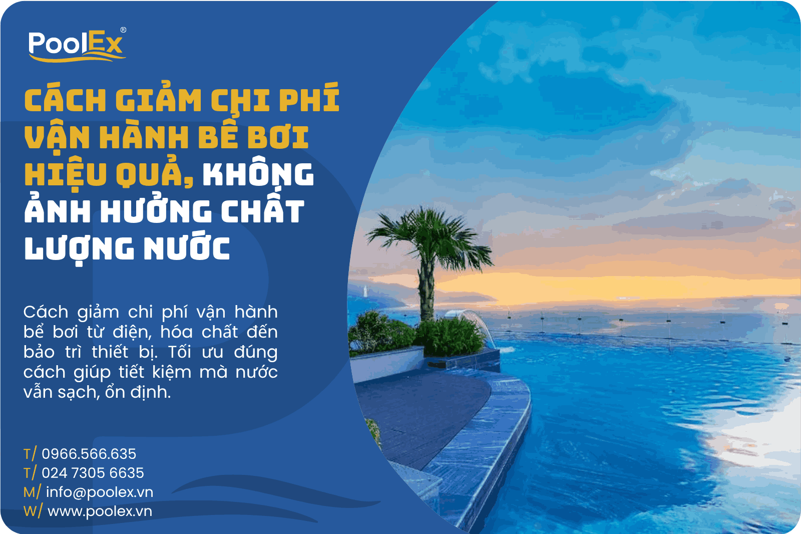 Thumbnail cách giảm chi phí vận hành bể bơi hiệu quả