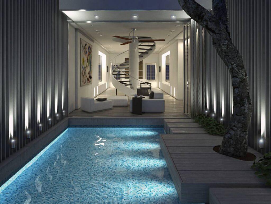 Bể bơi nhỏ trong nhà