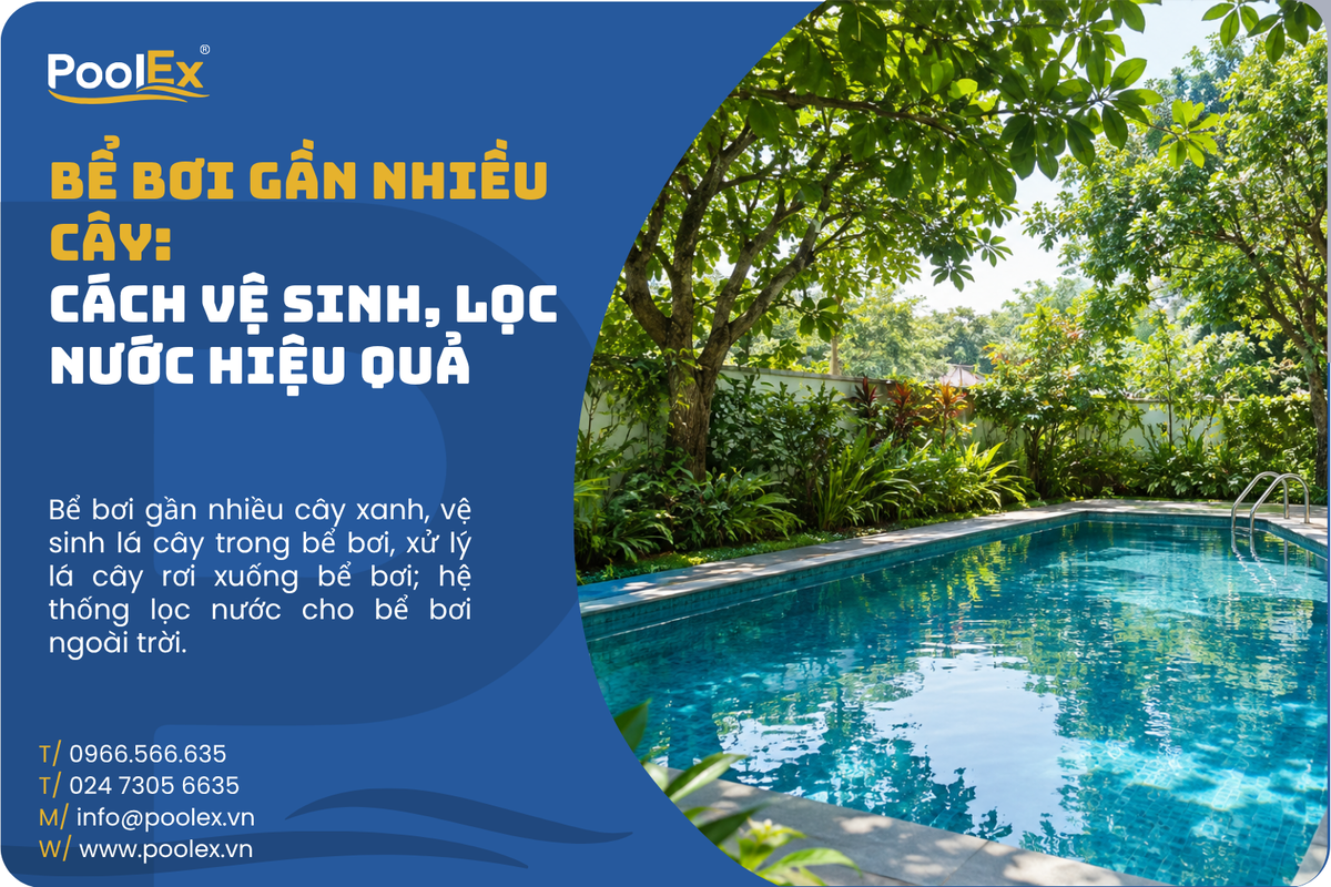 Thumbnail bể bơi gần nhiều cây