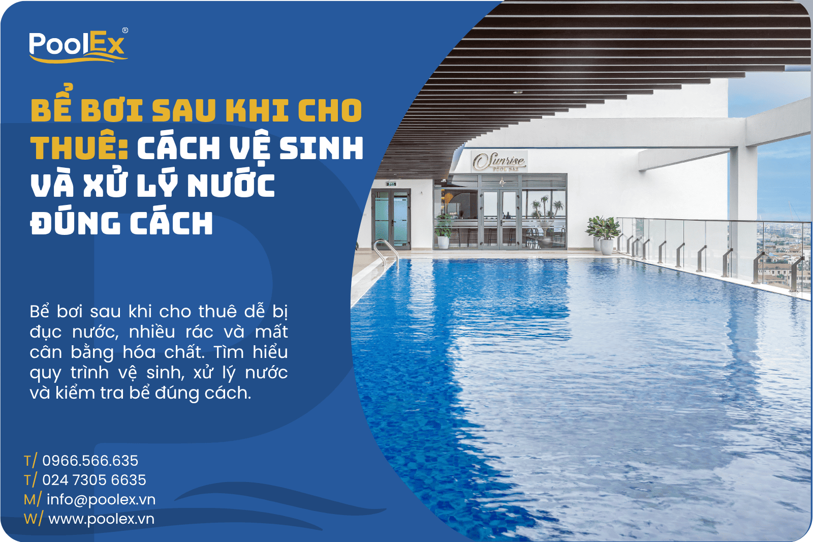 Thumbnail bể bơi sau khi cho thuê
